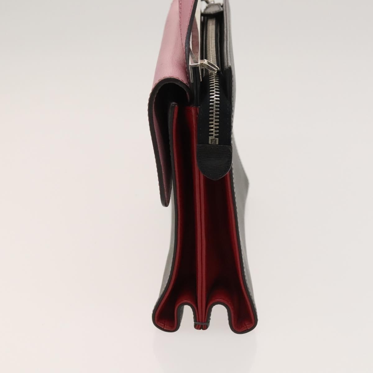 Fendi Demi Jour Satchel Leather, GRAY, LEATHER, Handbag