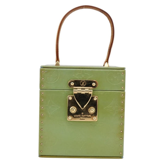 Louis Vuitton Bleecker Box Bag Monogram Vernis, GREEN, PATENT_LEATHER, Clutche & pouche