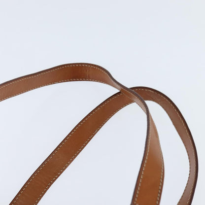 Celine Vintage Macadam Shoulder Bag Canvas and Leather, BROWN, CANVAS, Shoulder bag