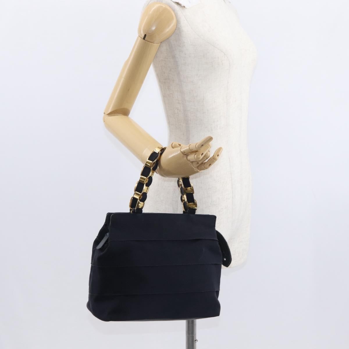 Salvatore Ferragamo Vala Handbag Canvas, NAVY, CANVAS, Handbag