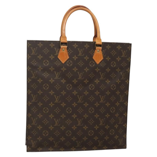 Louis Vuitton Sac Plat Bag Monogram Canvas, BROWN, CANVAS, Tote bag