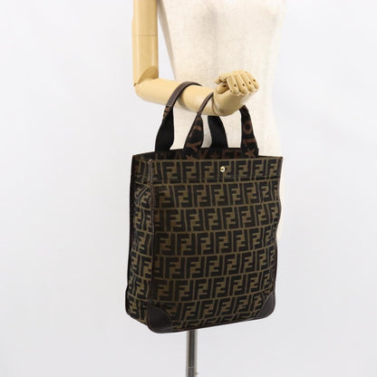 Fendi Zucca Tote bag FF motif, BROWN, CANVAS, Tote bag