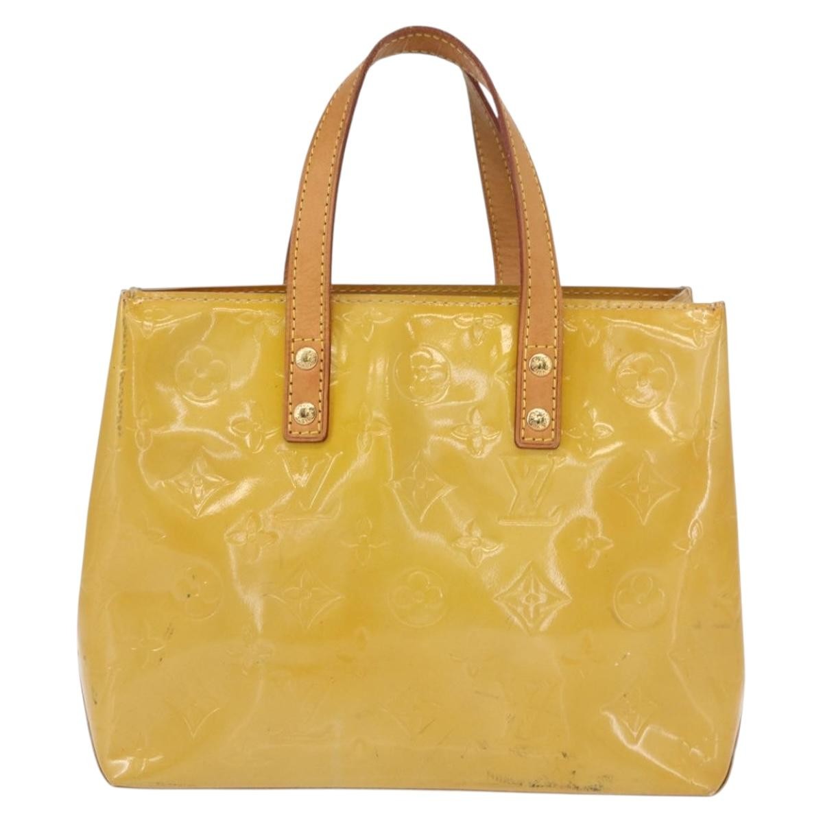 Louis Vuitton Reade Handbag Monogram Vernis, BEIGE, PATENT_LEATHER, Handbag