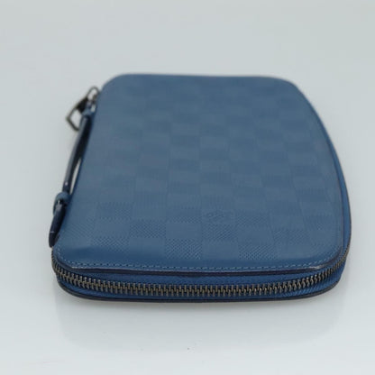 Louis Vuitton Atoll Organizer Wallet Damier Infini Leather, BLUE, LEATHER, Wallets