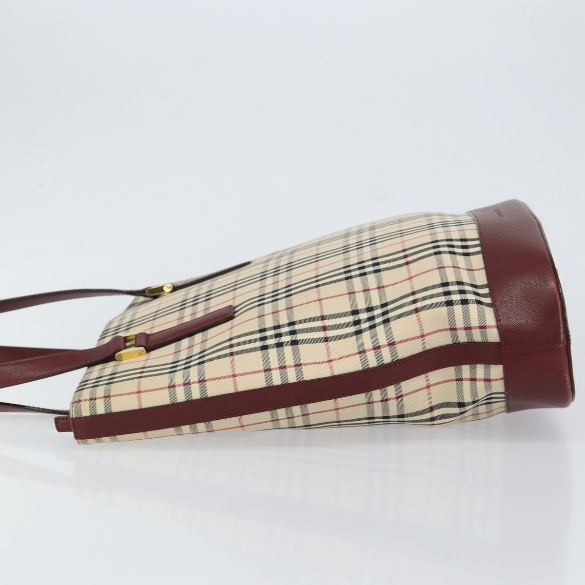 Burberry Nova Check Tote Canvas and Leather, BEIGE, CANVAS, Tote bag