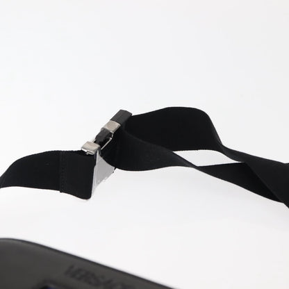 Versace Crossbody Pouch Studded Leather, BLACK, LEATHER, Clutche & pouche