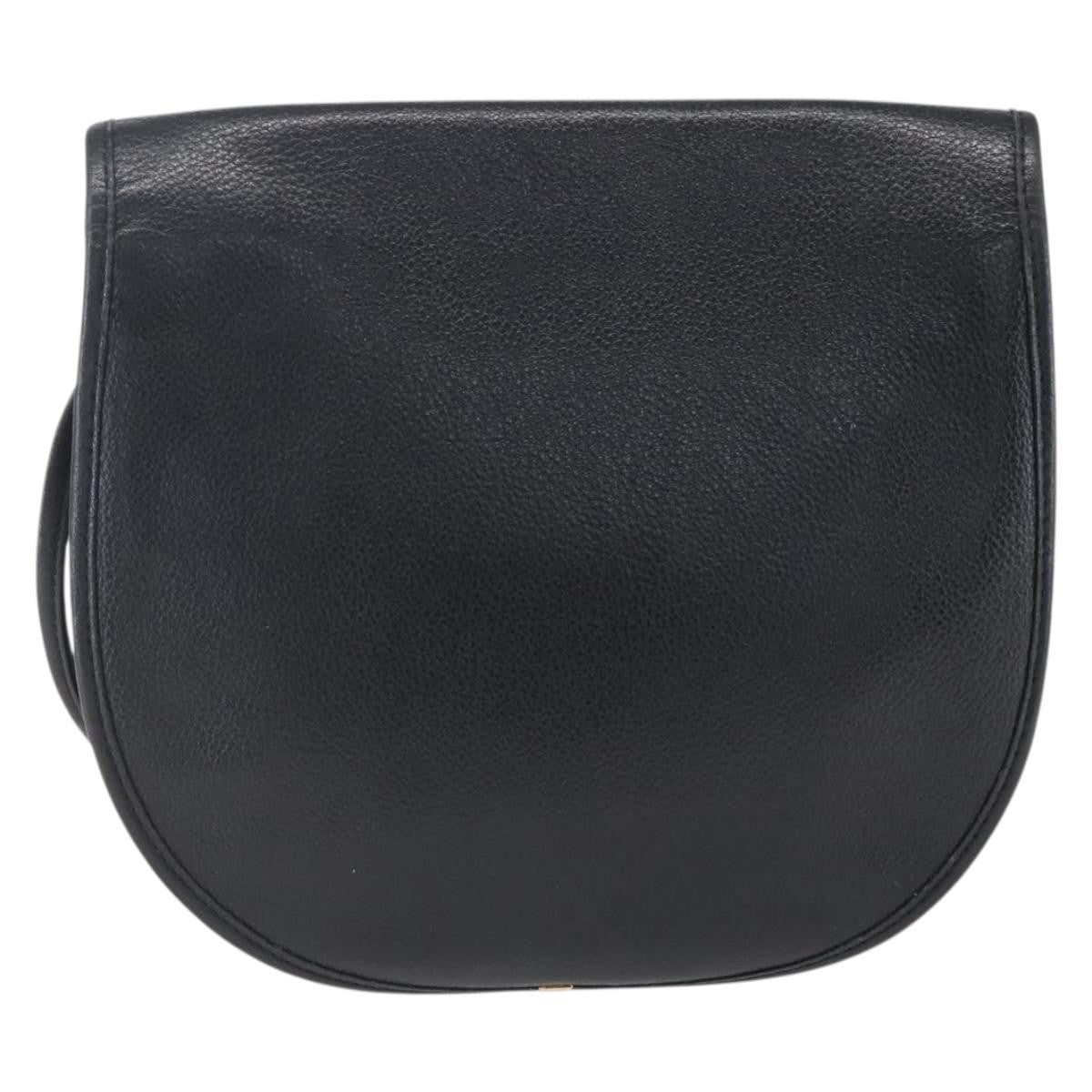 Saint Laurent Vintage Shoulder Bag Leather, BLACK, LEATHER, Shoulder bag