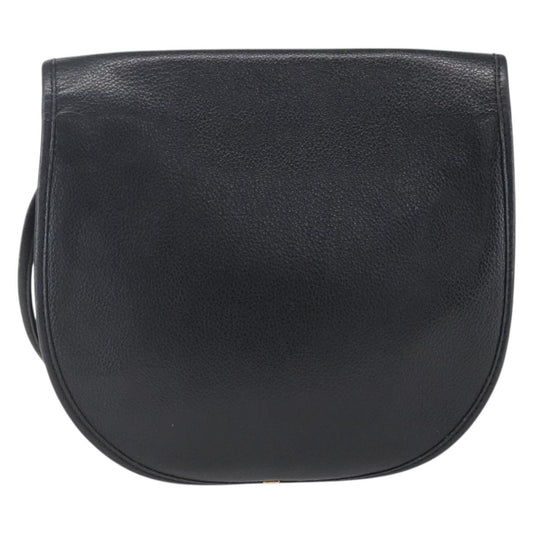 Saint Laurent Vintage Shoulder Bag Leather, BLACK, LEATHER, Shoulder bag