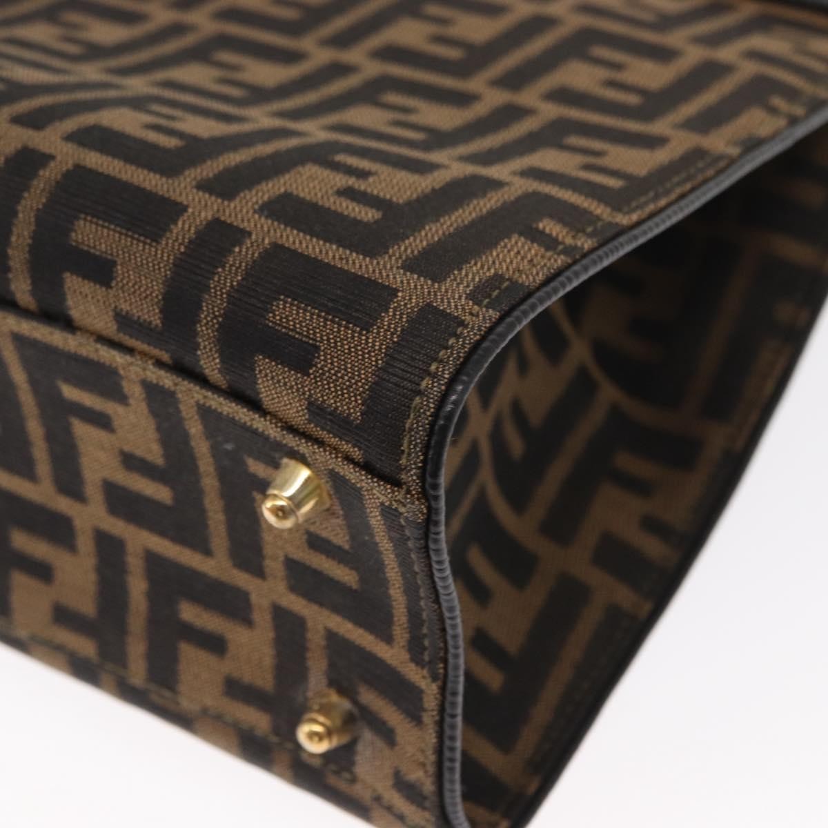 Fendi Vintage Zucca Handbag Zucca, BROWN, CANVAS, Handbag