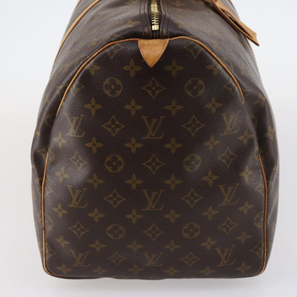 Louis Vuitton Keepall Bag Monogram Canvas, BROWN, CANVAS, Travel bag