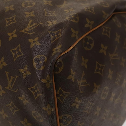 Louis Vuitton Keepall Bag Monogram Canvas, BROWN, CANVAS, Travel bag