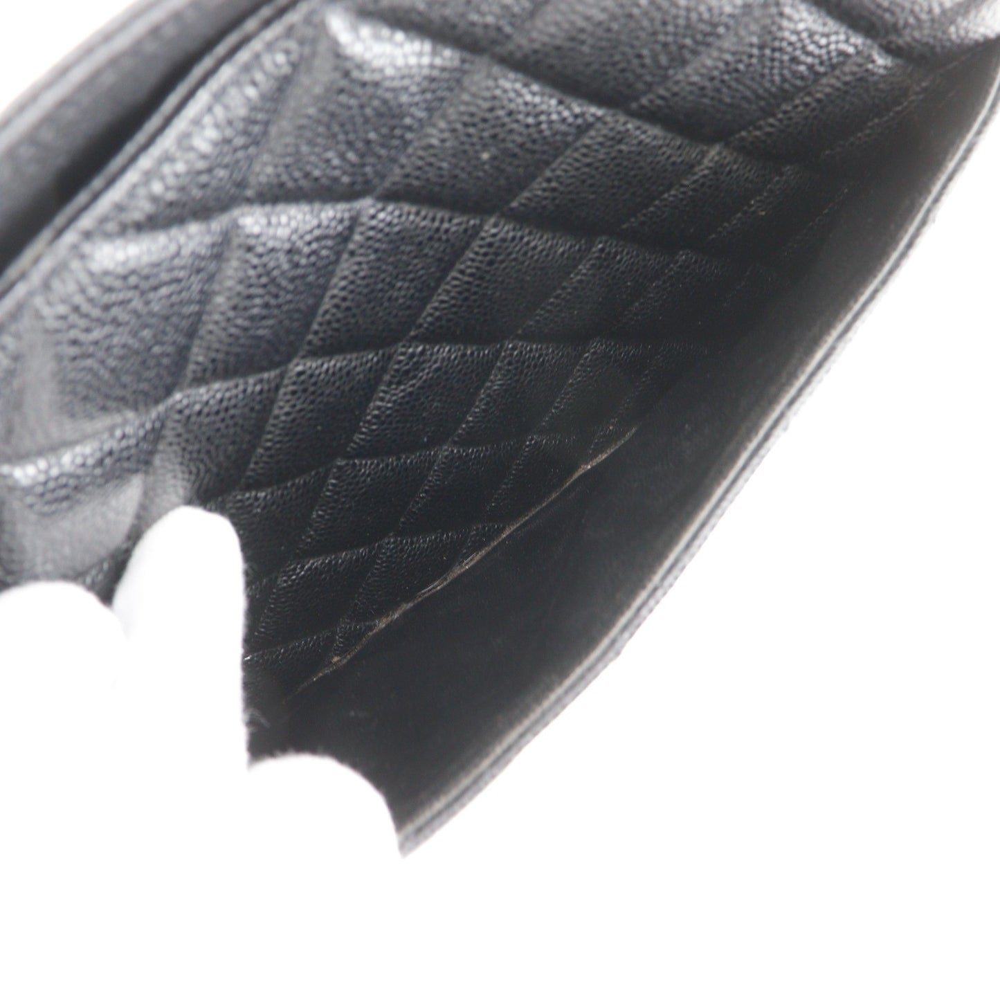 Chanel Medallion Tote Quilted Caviar, Black, Leather, Tote Bag