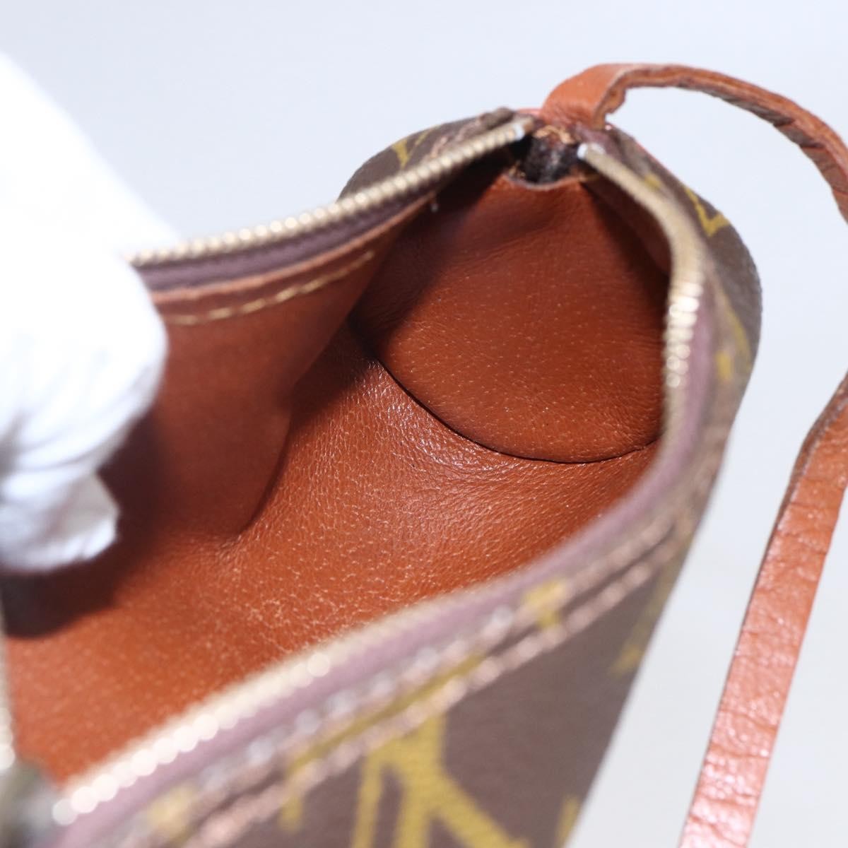 Louis Vuitton Papillon Pochette Monogram Canvas, BROWN, CANVAS, Clutche & pouche