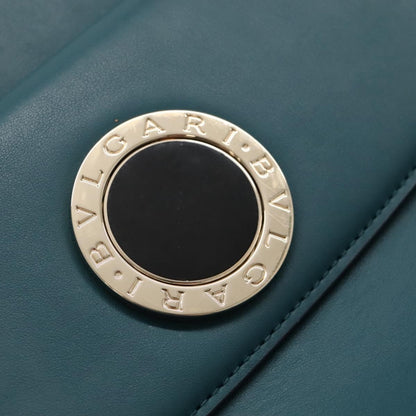 Bvlgari Handbag Leather, TURQUOISE, LEATHER, Handbag