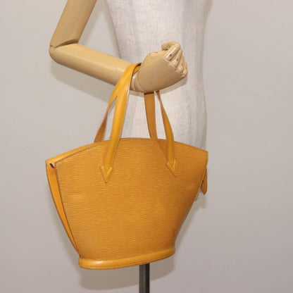 Louis Vuitton Saint Jacques Handbag Epi Leather, YELLOW, LEATHER, Handbag