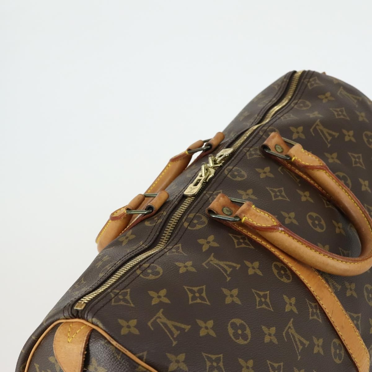 Louis Vuitton Keepall Bag Monogram Canvas, BROWN, CANVAS, Travel bag