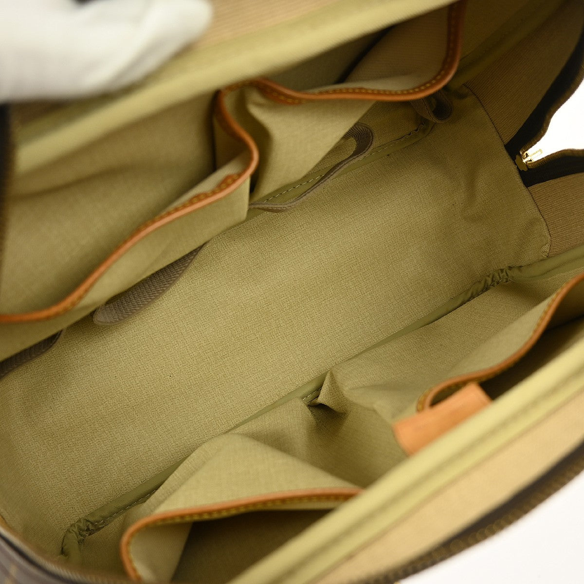 Louis Vuitton Deauville Handbag Monogram Canvas, BROWN, CANVAS, Handbag