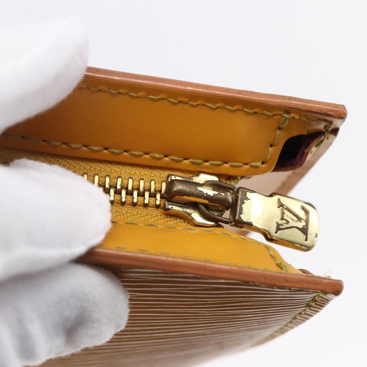 Louis Vuitton Saint Jacques Handbag Epi Leather, YELLOW, LEATHER, Handbag