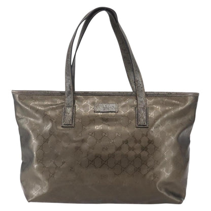 Gucci Plus Tote GG Imprime, SILVER, PVC, Tote bag