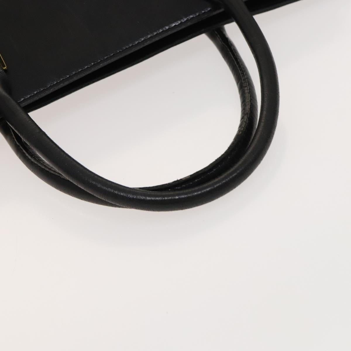 Versace Vintage Handbag Leather, BLACK, LEATHER, Handbag