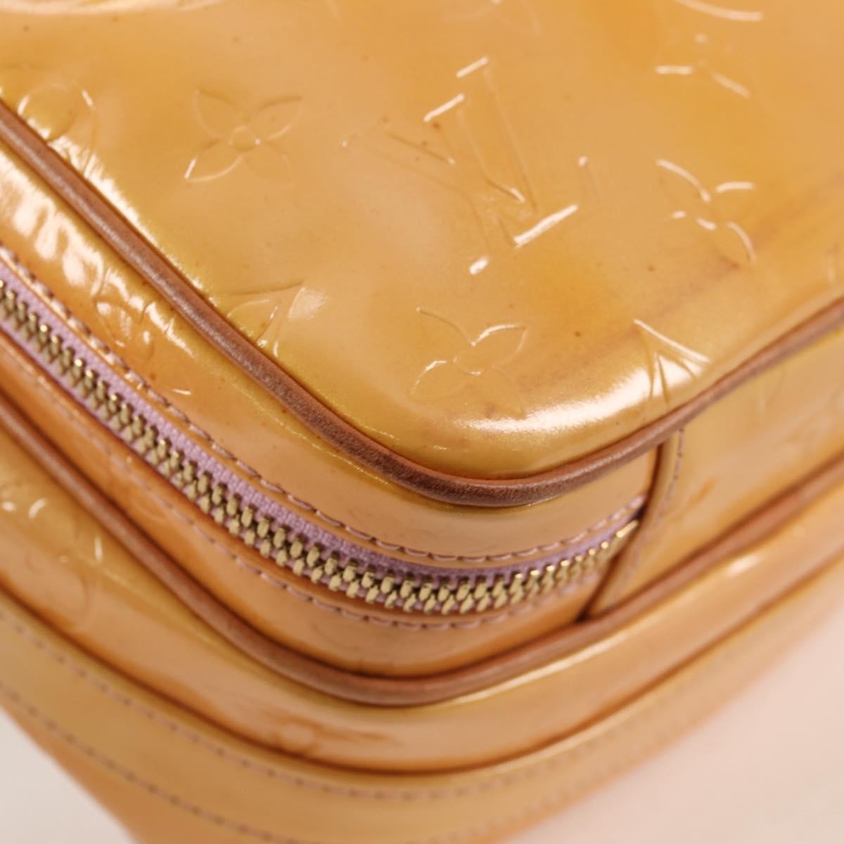 Louis Vuitton Wooster Handbag Monogram Vernis, BEIGE, PATENT_LEATHER, Handbag