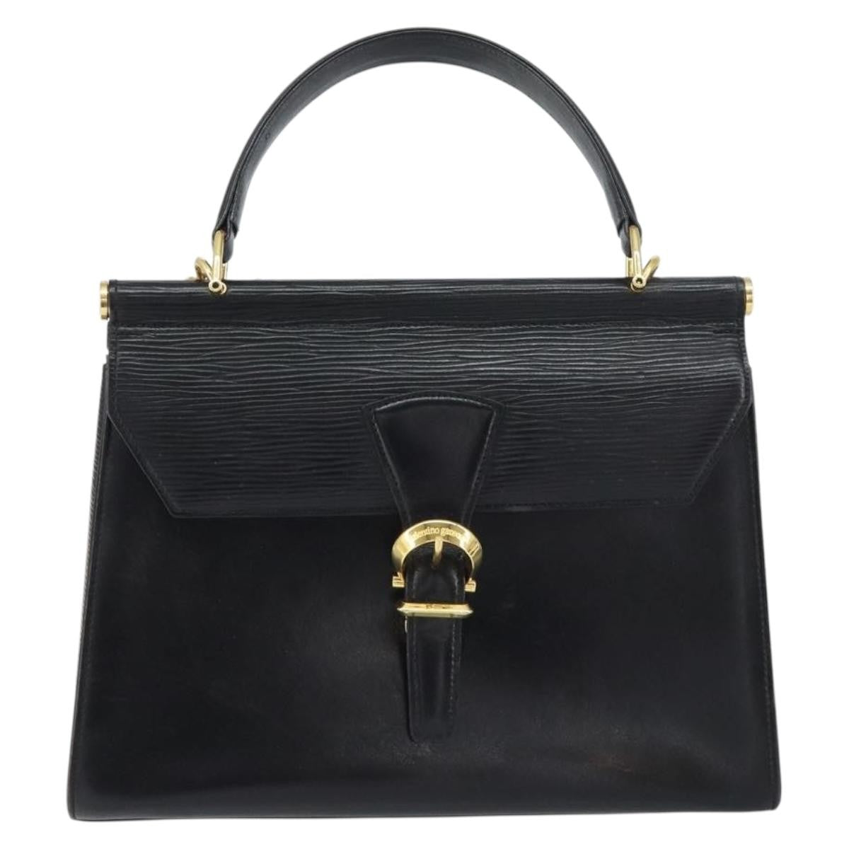 Valentino Garavani Vintage Handbag Leather, BLACK, LEATHER, Handbag