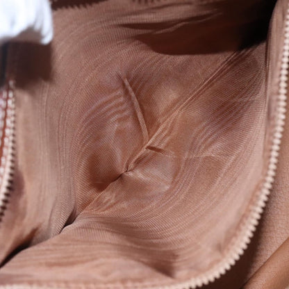 Celine Vintage Macadam Handbag Canvas and Leather, BROWN, CANVAS, Handbag