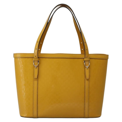 Gucci Nice Tote Microguccissima Patent, YELLOW, PATENT_LEATHER, Tote bag