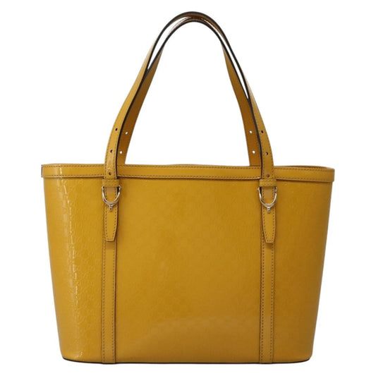 Gucci Nice Tote Microguccissima Patent, YELLOW, PATENT_LEATHER, Tote bag