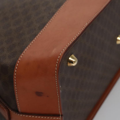 Celine Vintage Macadam Tote bag Canvas and Leather, Brown, Canvas, Tote Bag