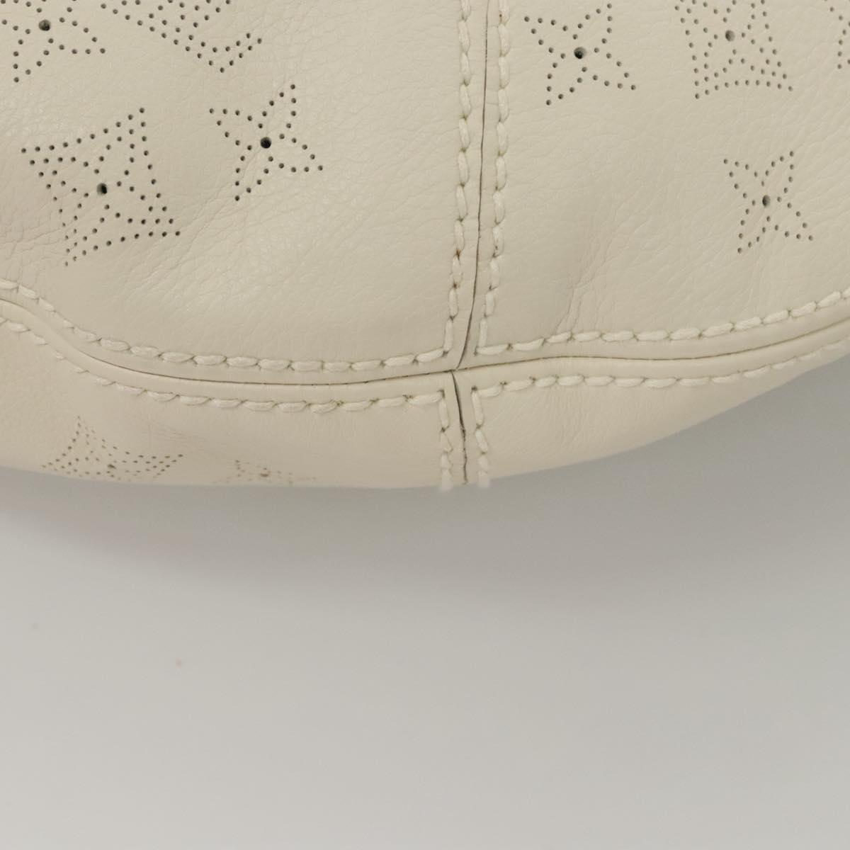 Louis Vuitton Onatah Hobo Mahina Leather, BEIGE, LEATHER, Shoulder bag