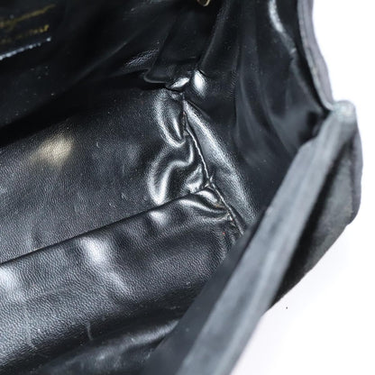 Salvatore Ferragamo Flap Handbag Leather, BLACK, LEATHER, Handbag