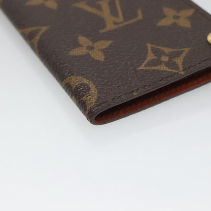 Louis Vuitton Porte Cartes Pression Card Case Monogram Canvas, BROWN, CANVAS, Card Holders