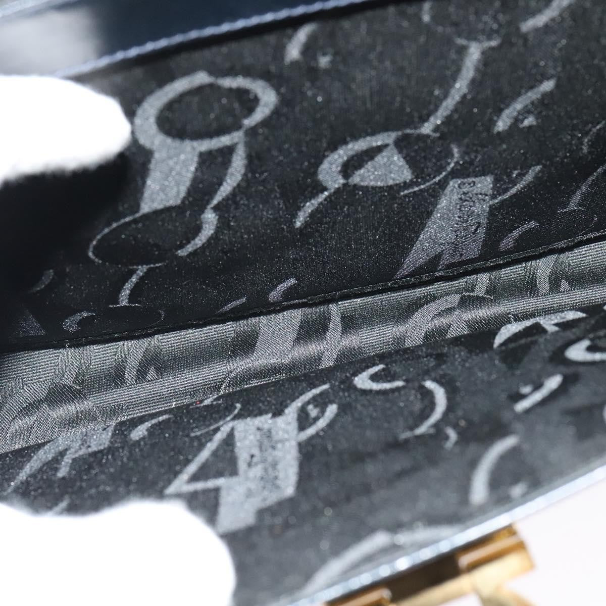 Salvatore Ferragamo Gancini Convertible Top Handle Bag Leather, BLACK, LEATHER, Handbag