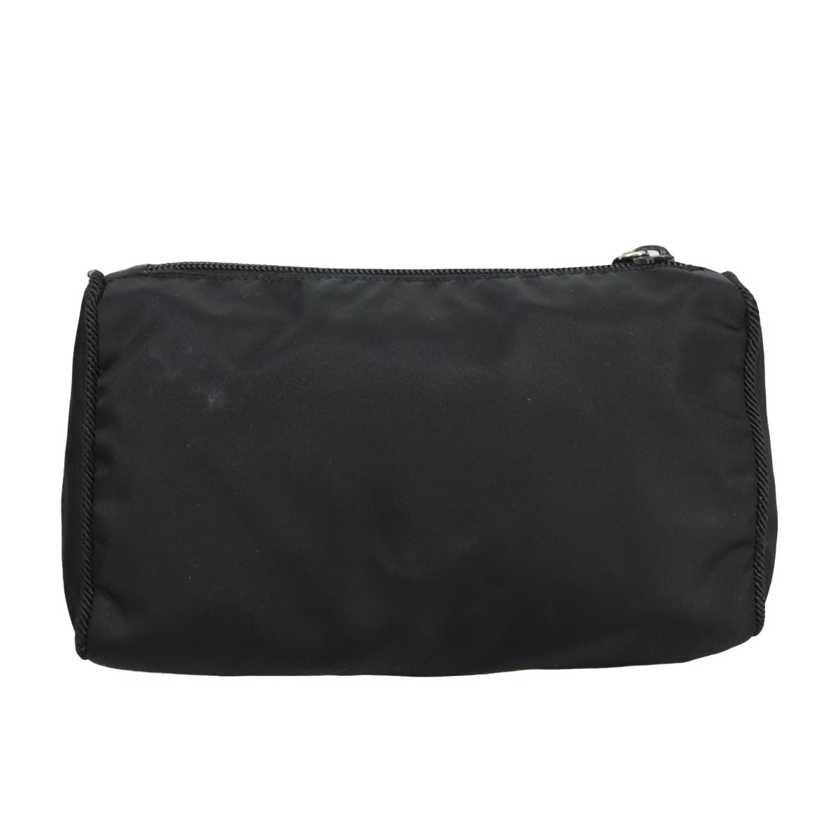 Prada Zip Pouch Tessuto, BLACK, NYLON, Clutche & pouche