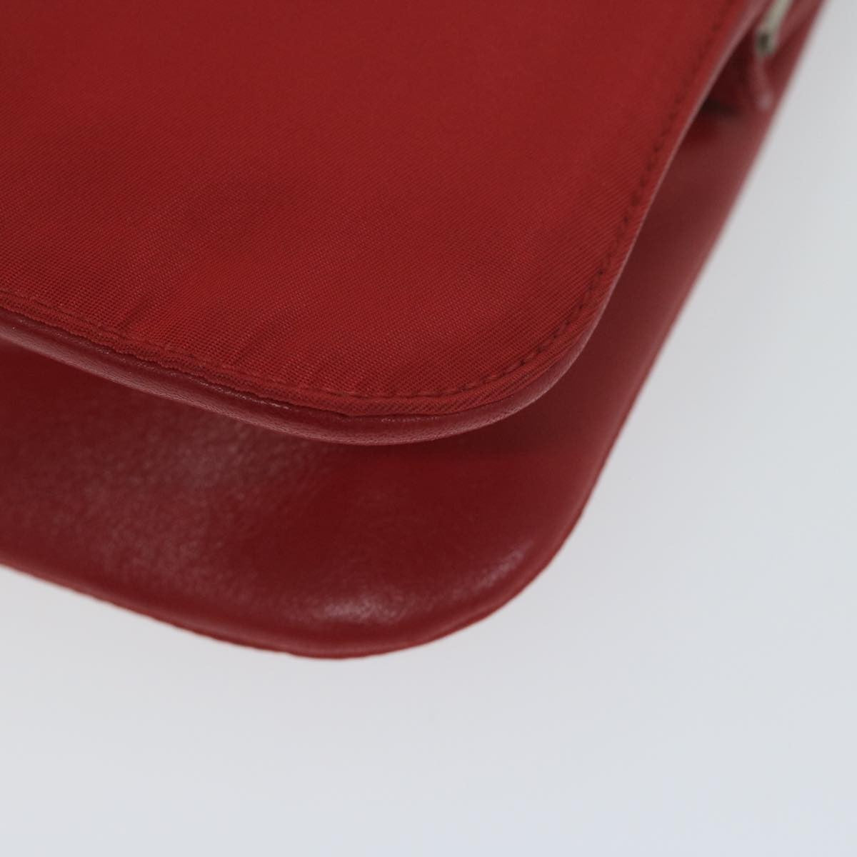 Prada Chain Shoulder Bag Tessuto, RED, NYLON, Shoulder bag