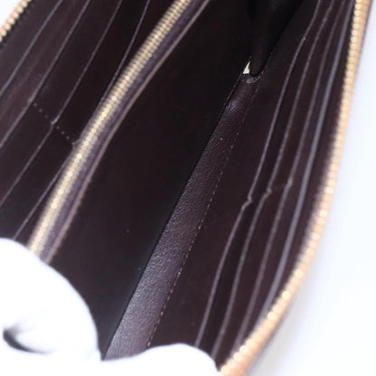 Louis Vuitton Zippy wallet Leather, BROWN, LEATHER, Wallets