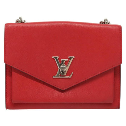 Louis Vuitton Mylockme Handbag Leather, RED, LEATHER, Handbag