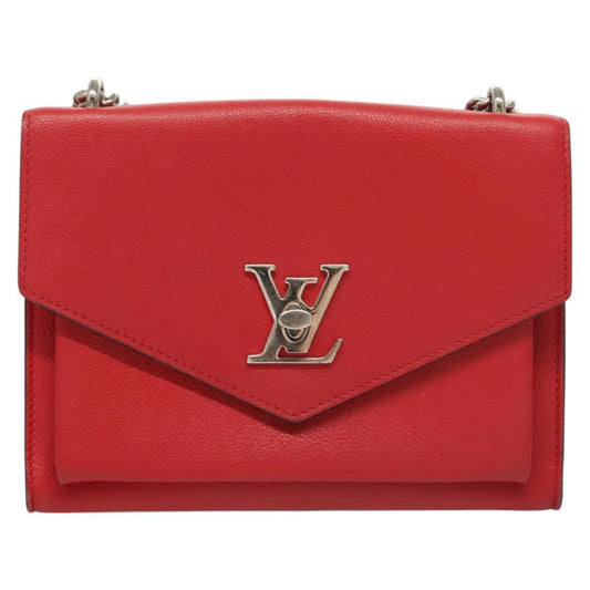 Louis Vuitton Mylockme Handbag Leather, RED, LEATHER, Handbag