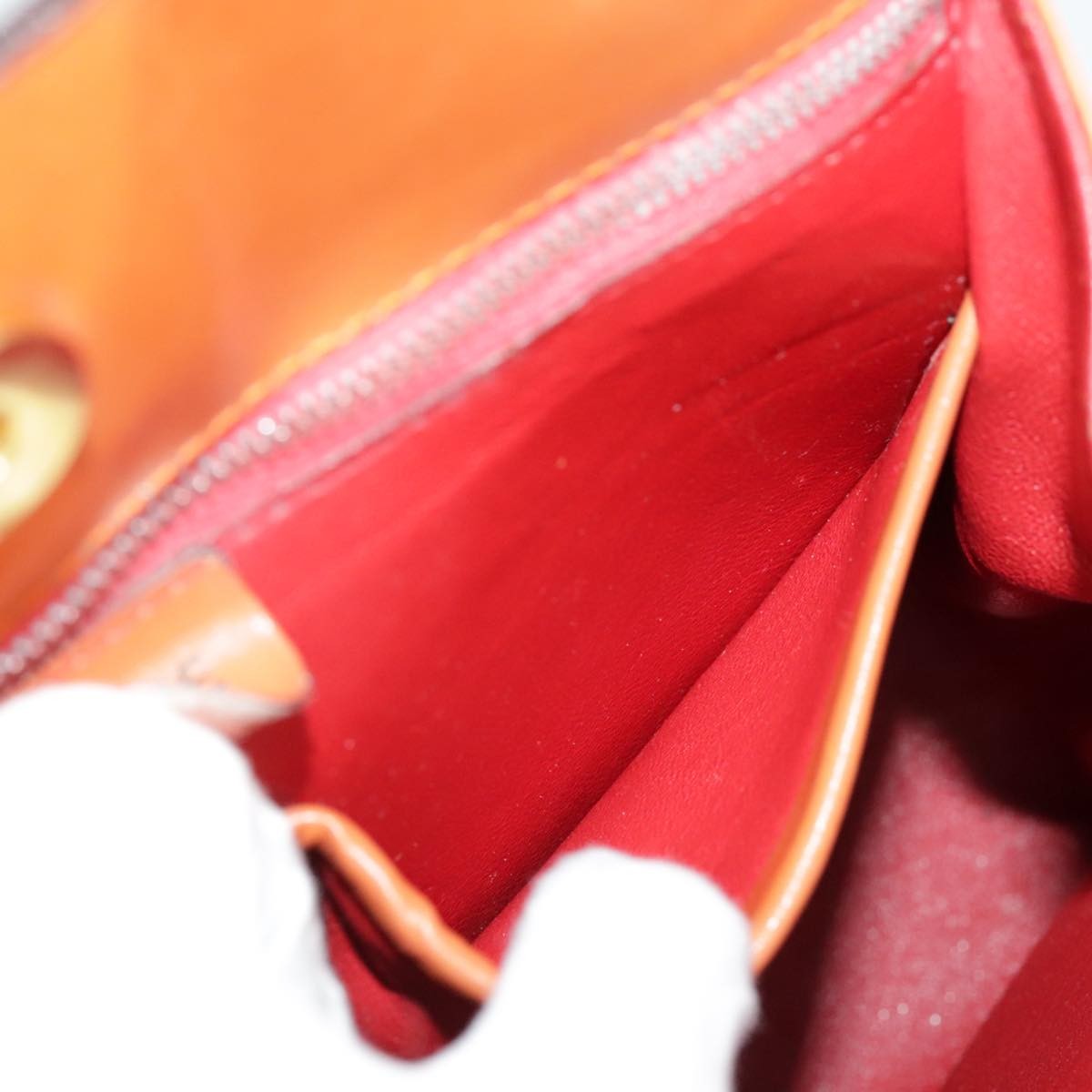 Celine Tote bag Leather, ORANGE, LEATHER, Handbag