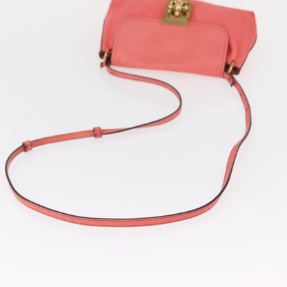 Chloe Elsie Crossbody Bag Leather, PINK, LEATHER, Shoulder bag