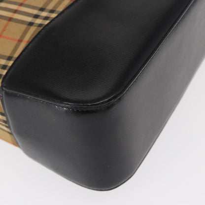 Burberry Nova check Shoulder bag Canvas, BEIGE, CANVAS, Shoulder bag