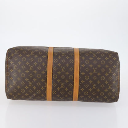 Louis Vuitton Keepall Bag Monogram Canvas, BROWN, CANVAS, Travel bag