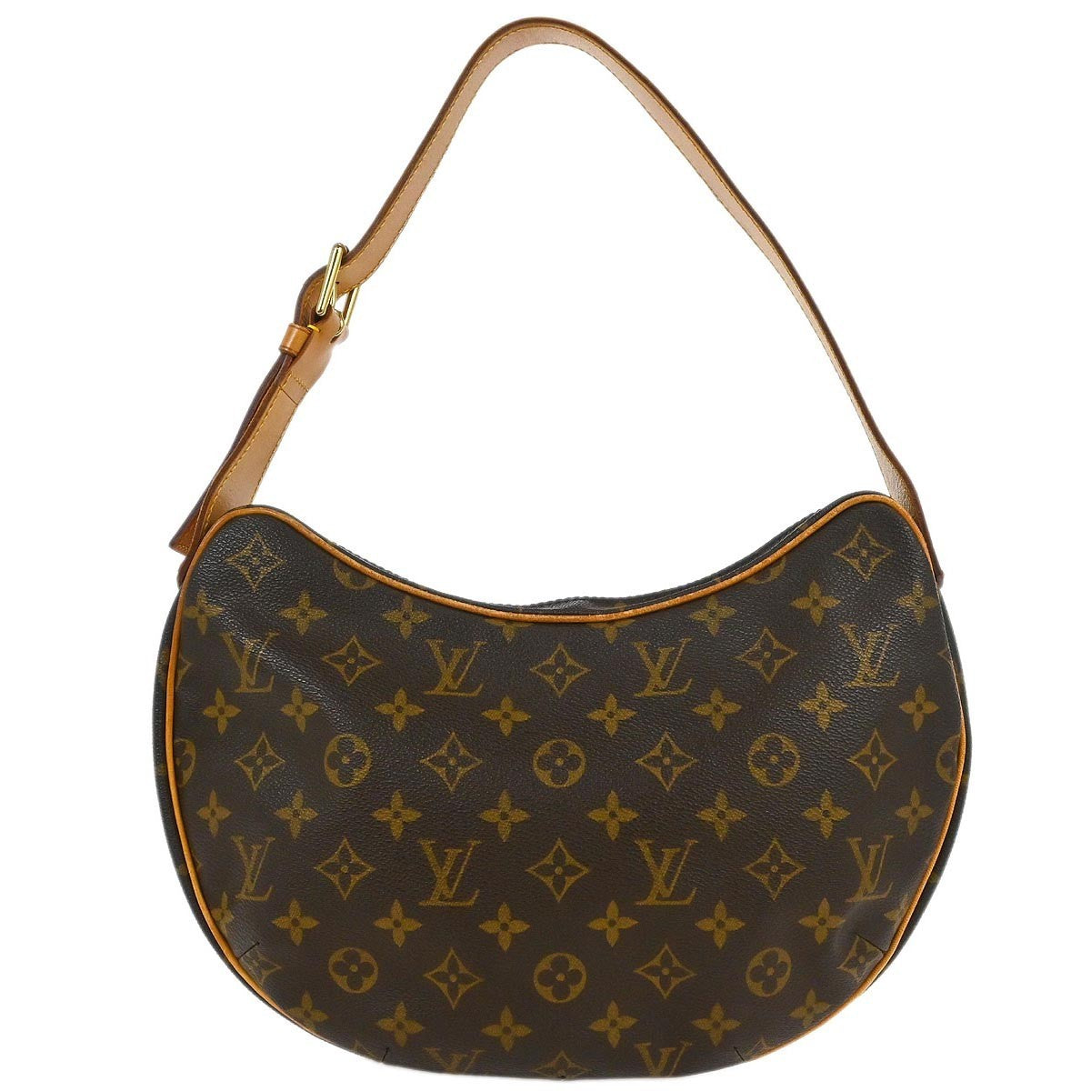 Louis Vuitton Croissant Handbag Monogram Canvas, BROWN, CANVAS, Shoulder bag