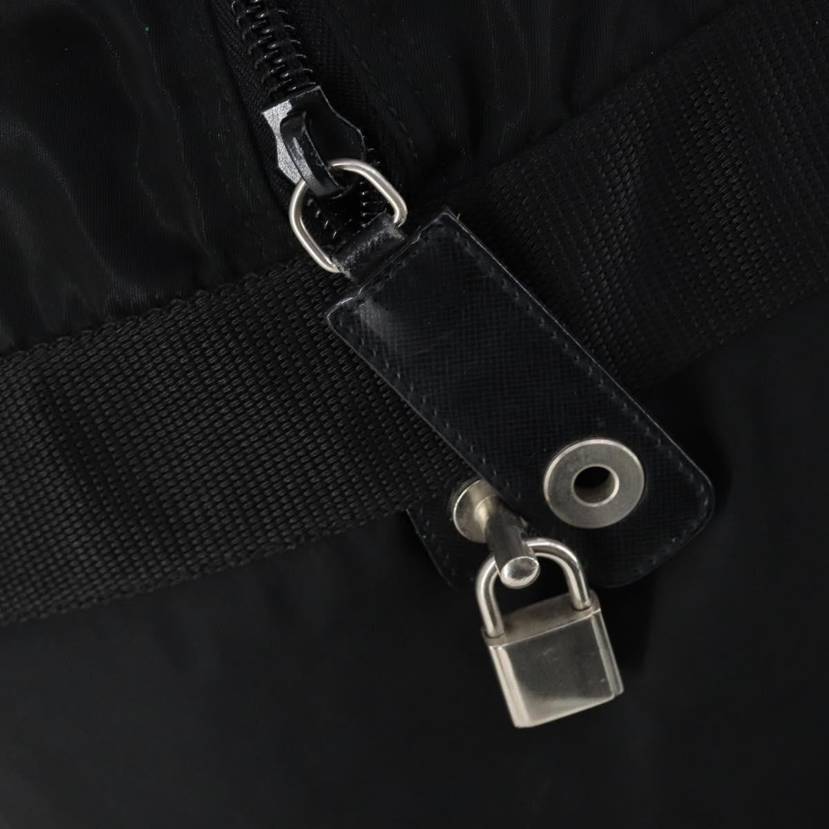 Prada Boston Bag Tessuto, BLACK, NYLON, Handbag