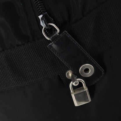 Prada Boston Bag Tessuto, BLACK, NYLON, Handbag