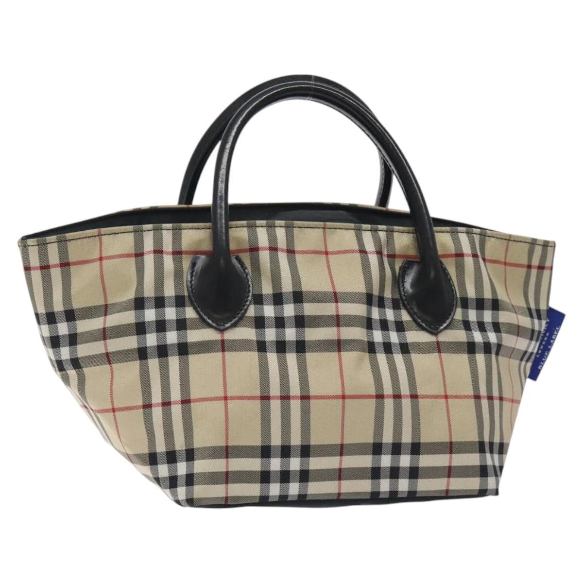 Burberry Nova Check Tote Nylon, BEIGE, NYLON, Tote bag