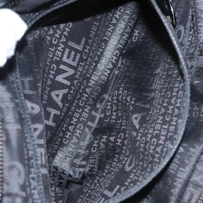 Chanel Chocolate Bar Shoulder Bag Calfskin, BLACK, LEATHER, Shoulder bag