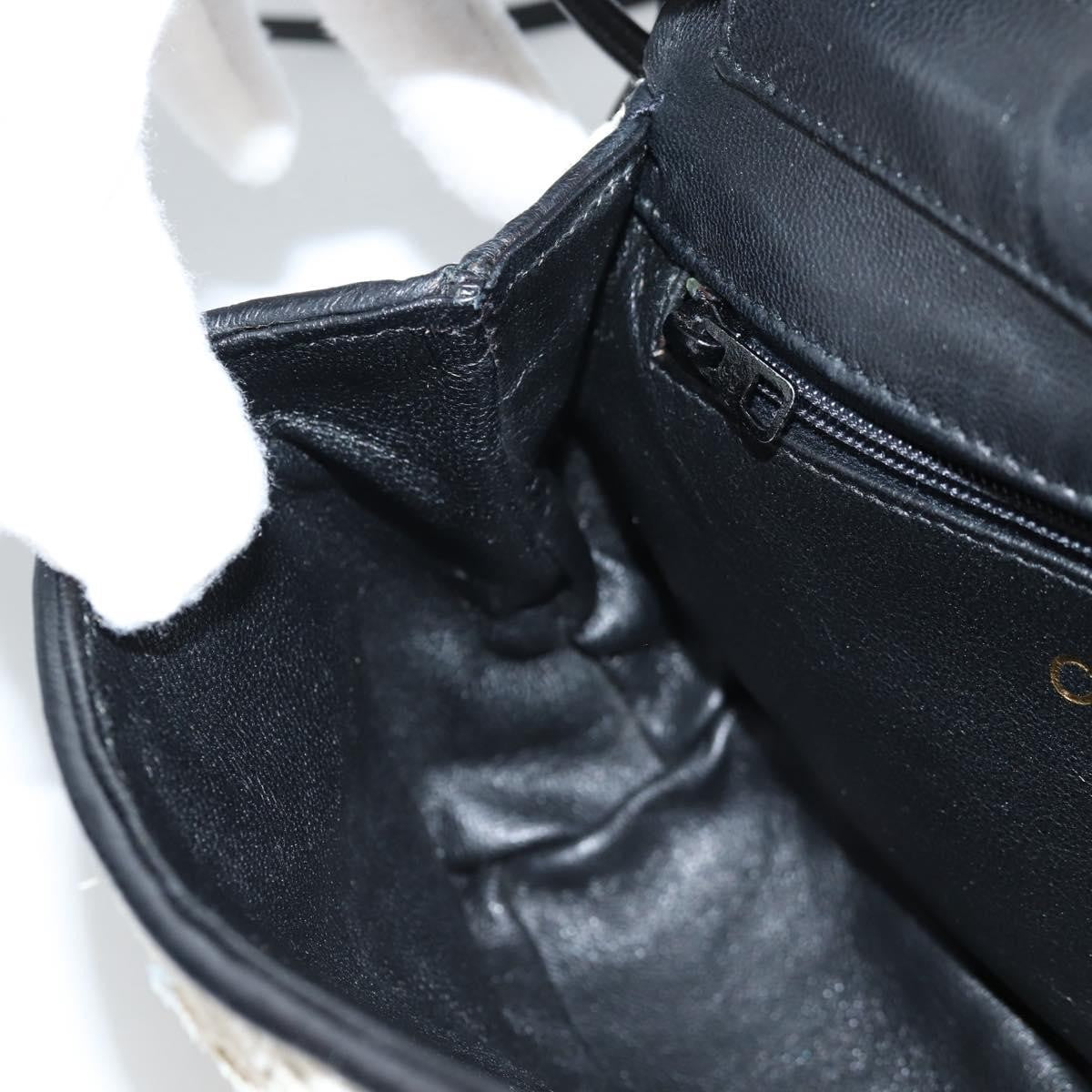 Chanel Floral CC Flap Bag Leather, WHITE, LEATHER, Shoulder bag