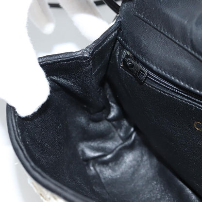 Chanel Floral CC Flap Bag Leather, WHITE, LEATHER, Shoulder bag